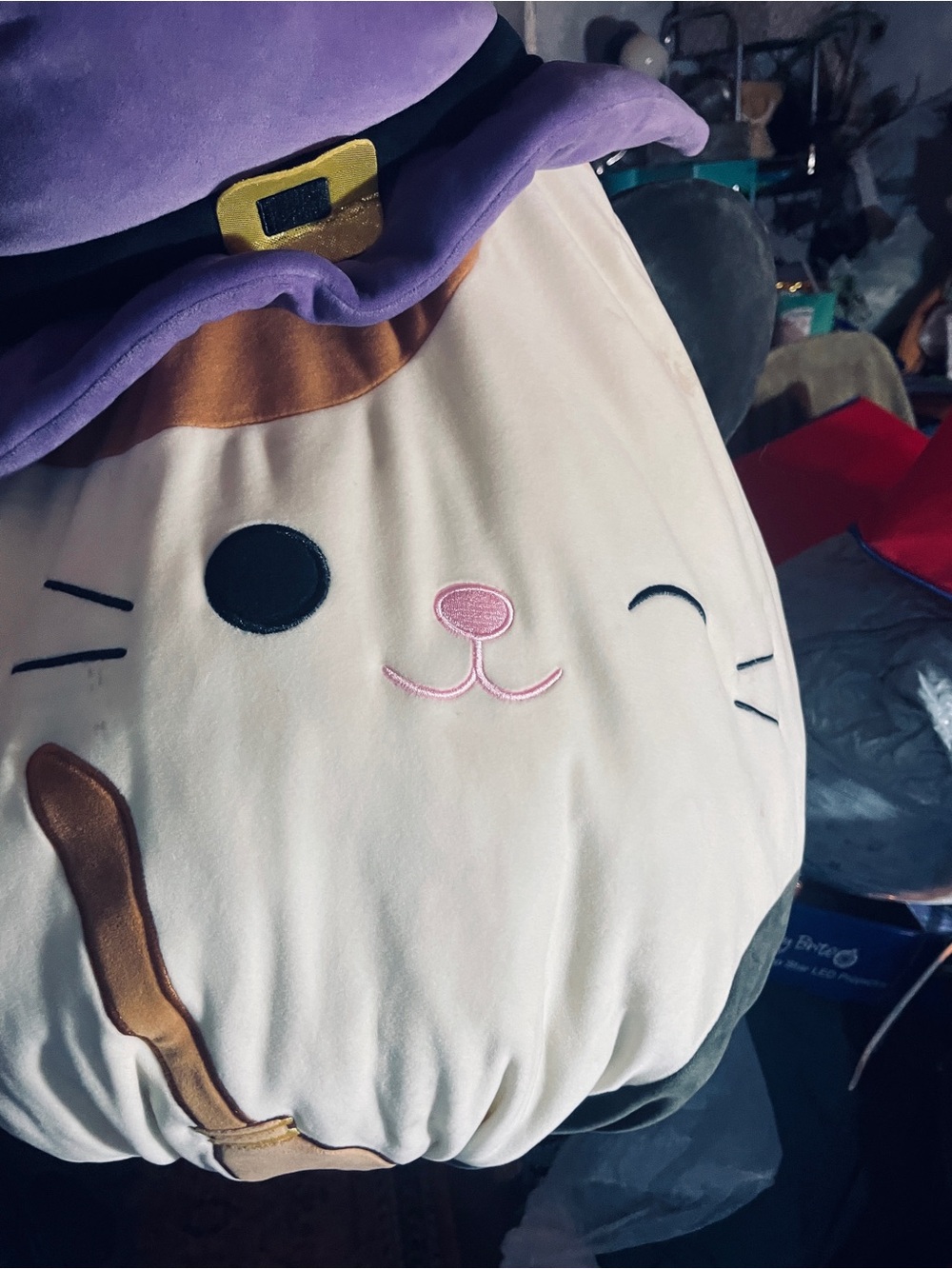 New Squishmallows Cam the Cat witch With Purple Hat Fits Most